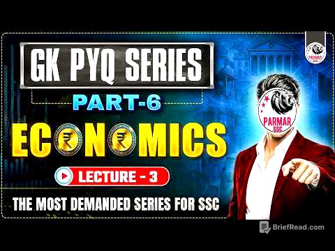 SSC GK PYQ SERIES 6.0 | ECONOMICS LEC-3 | FOR ALL SSC EXAMS 2026 | BY PARMAR SSC