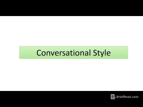 Conversational style