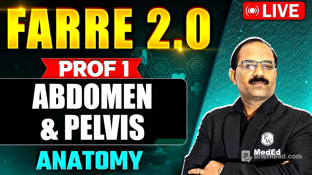 Abdomen & Pelvis |  Anatomy | FARRE 2.0 | MBBS Prof 1 | Dr. Pradeep