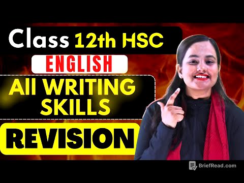 ENGLISH  FINAL REVISION |Writing Skills| Class 12th HSC Boards| @shafaque_naaz