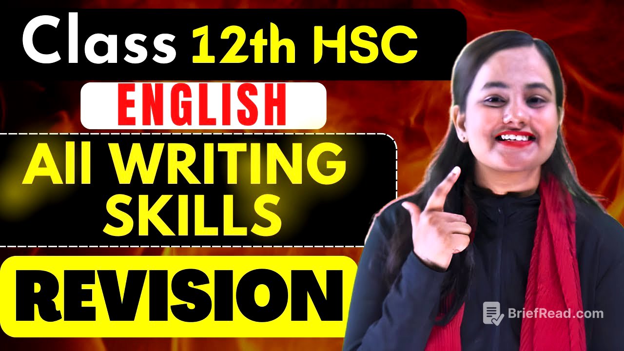 ENGLISH  FINAL REVISION |Writing Skills| Class 12th HSC Boards| @shafaque_naaz