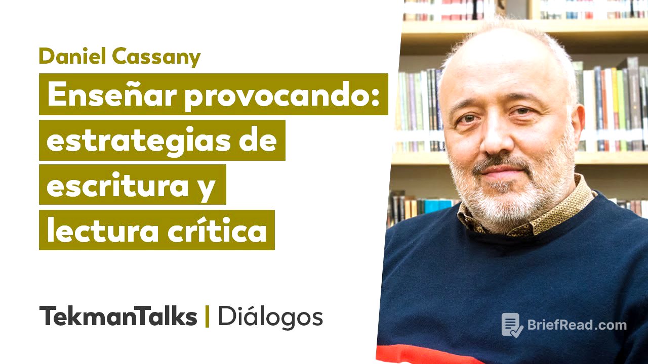 Enseñar provocando: estrategias de escritura y lectura crítica, con Daniel Cassany