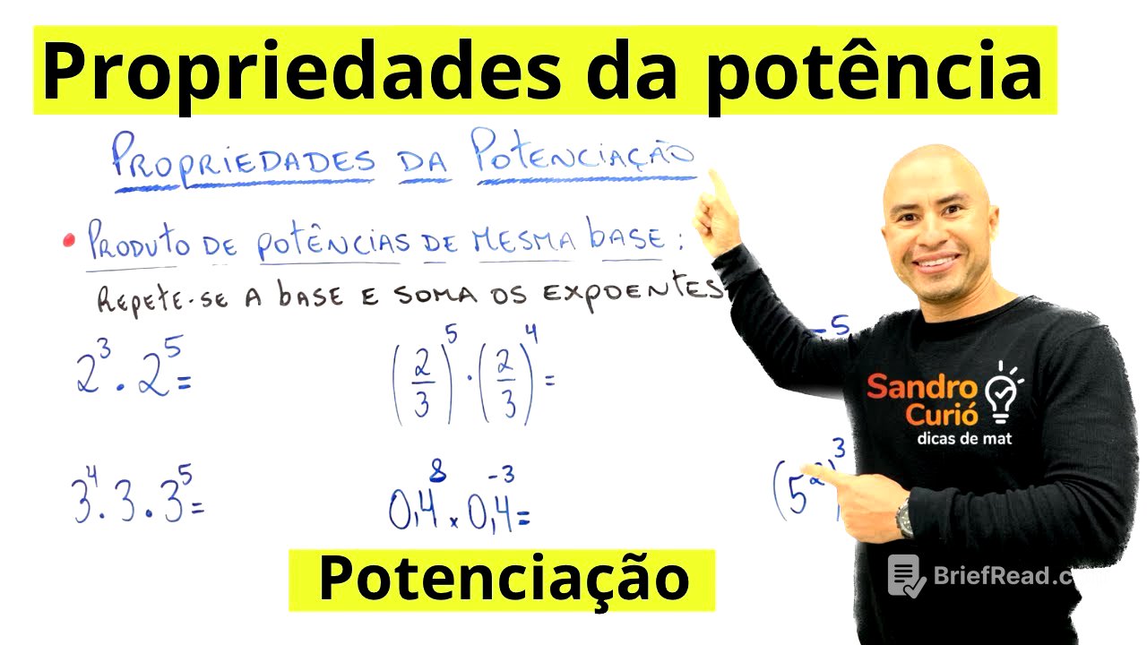 PROPRIEDADES DA POTENCIAÇÃO | RÁPIDO E FÁCIL