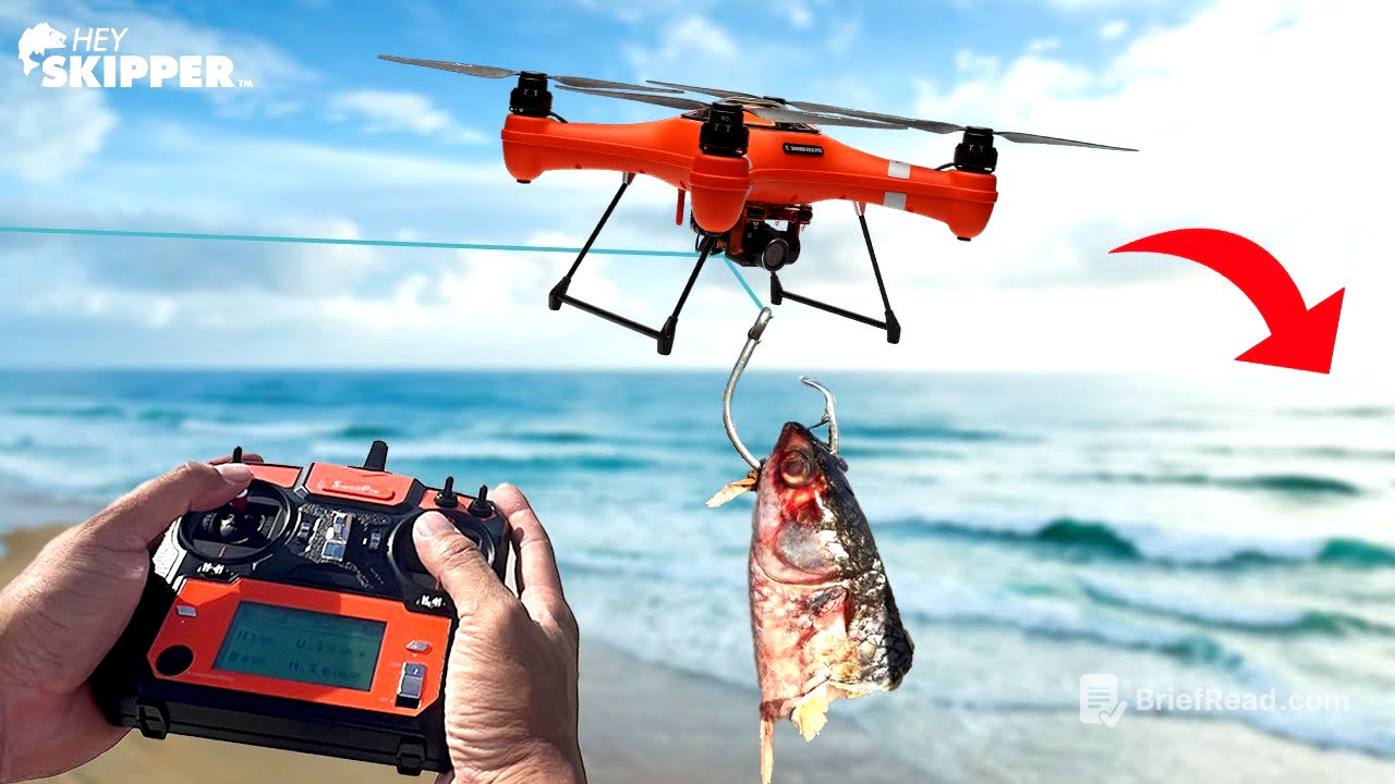 Easy Drone Fishing + Huge Catches! (SwellPro Drone  Fishing Tutorial + Giveaway!)