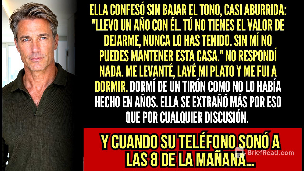 "No Tienes El Valor De Dejarme", Dijo Mi Esposa Al Confesar. Aquella Noche Dormí Tranquilo…