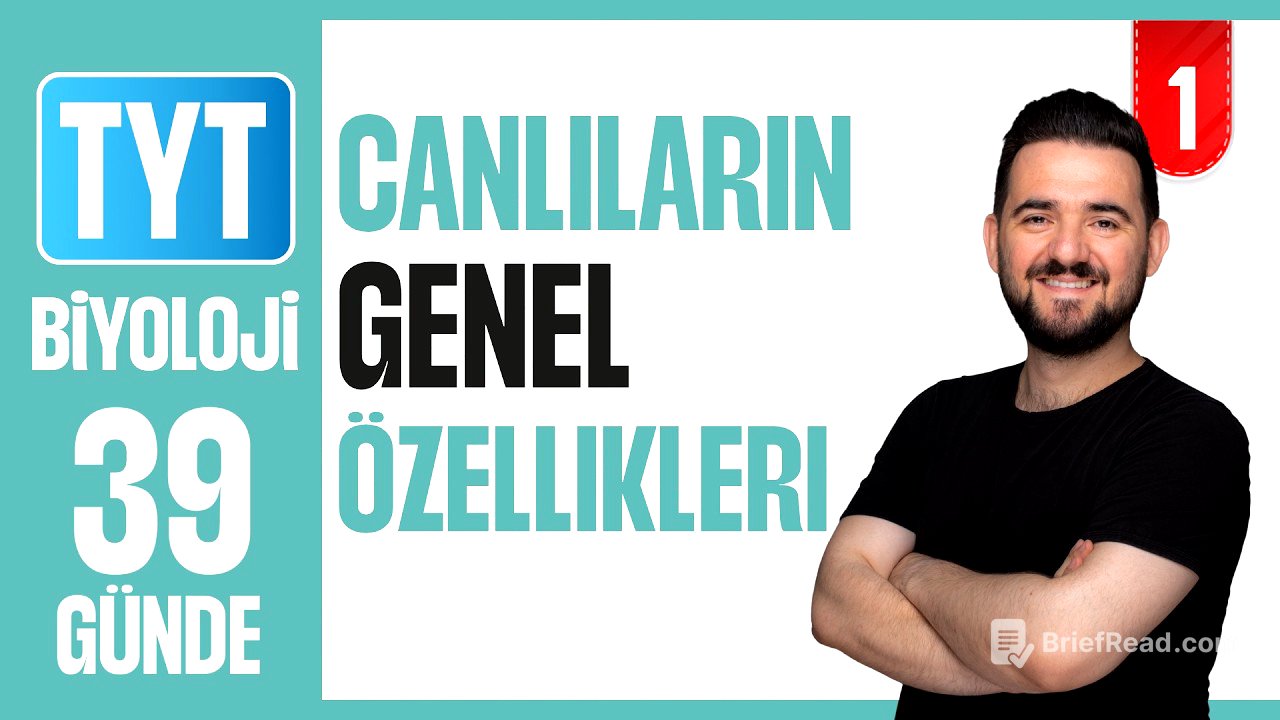 Canlıların Genel Özellikleri - Konu Anlatımı | 39 GÜNDE AYRINTILI TYT BİYOLOJİ KAMPI 2026-27 | 1