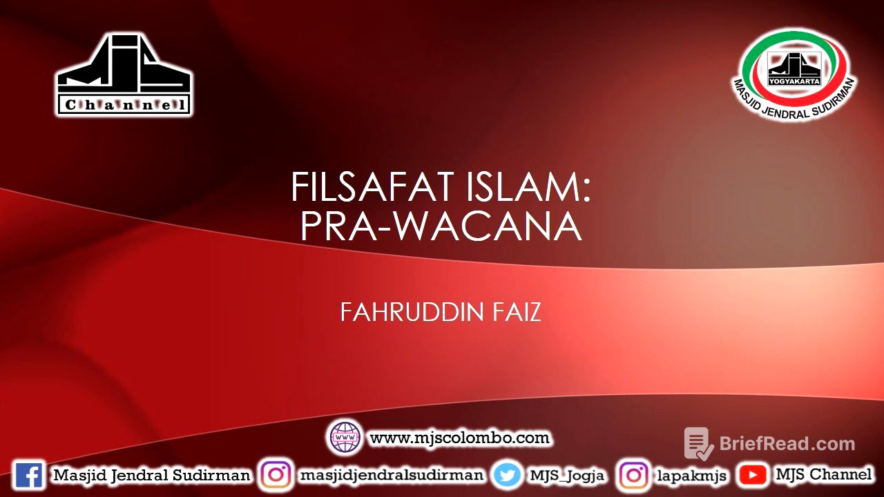 Ngaji Filsafat 37 : Filsafat Islam - Pra Wacana
