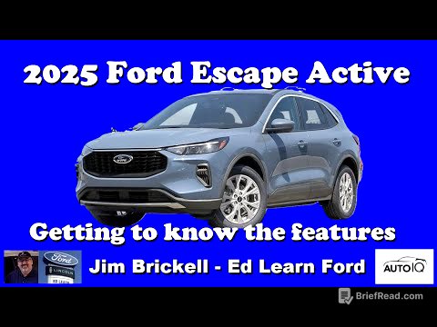 2025 Ford Escape Active - Getting to know the features
