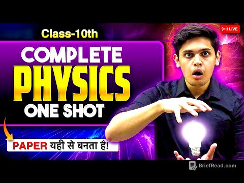 Class 10th Science - Complete Physics in One Shot🔥| Important Questions | Prashant Kirad