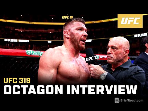 Dricus Du Plessis Octagon Interview | UFC 319