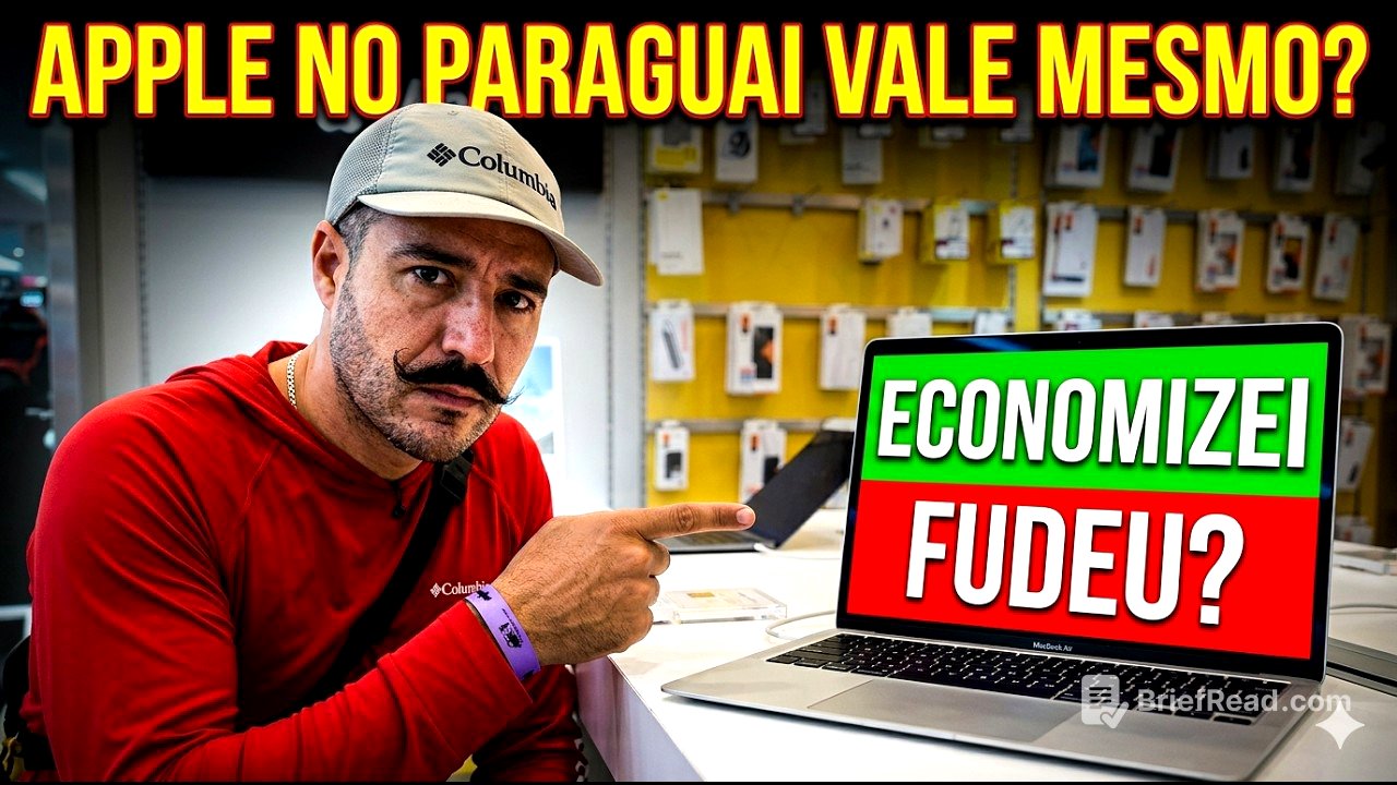 Fui pro Paraguai comprar um MacBook Air M5 e um iPhone 17… o que aconteceu me assustou