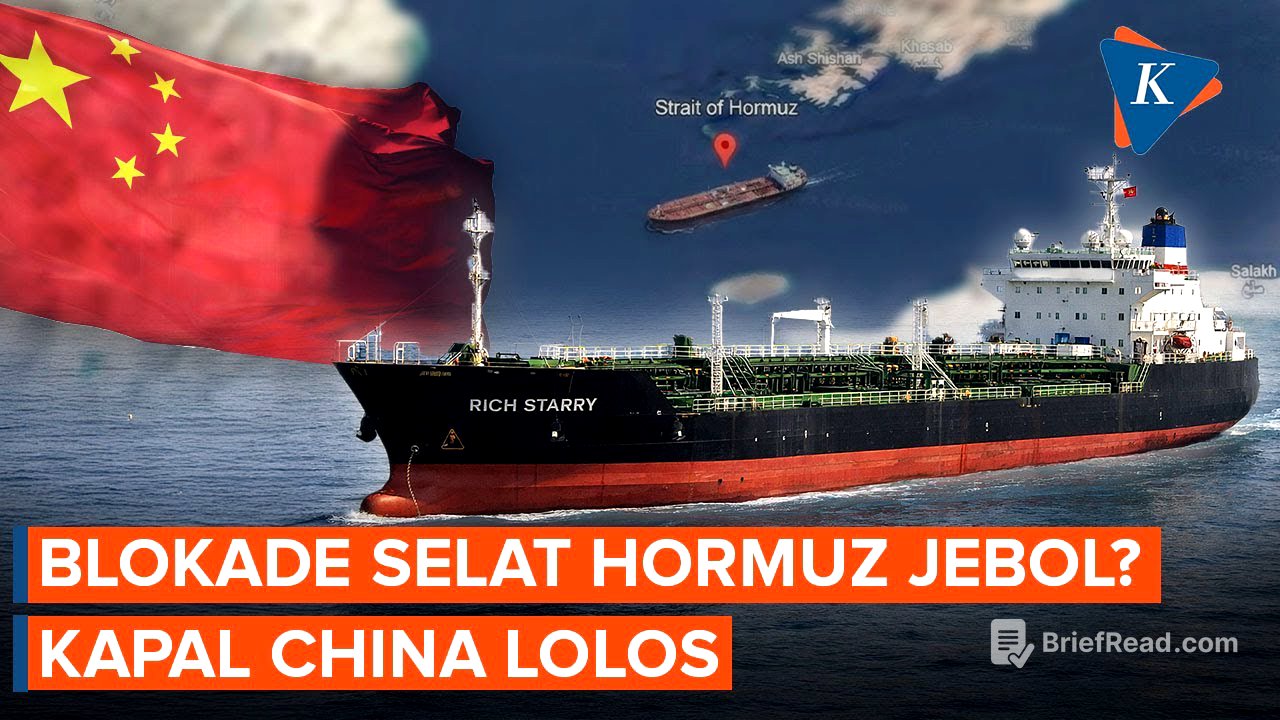 Blokade AS Jebol? Tanker China Berhasil Lolos