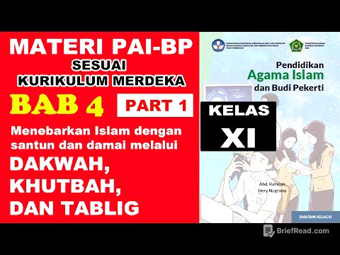 PAI KELAS XI | BAB 4 | DAKWAH, KHUTBAH DAN TABLIGH