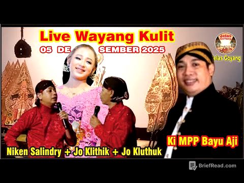 LIVE WAYANG KULIT 05 DESEMBER 2025 KI MPP BAYU AJI, NIKEN SALINDRY, JO KLITHIK,JOKLUTHUK#jelasgoyang