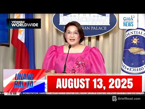 Unang Balita sa Unang Hirit: AUGUST 13, 2025 [HD]