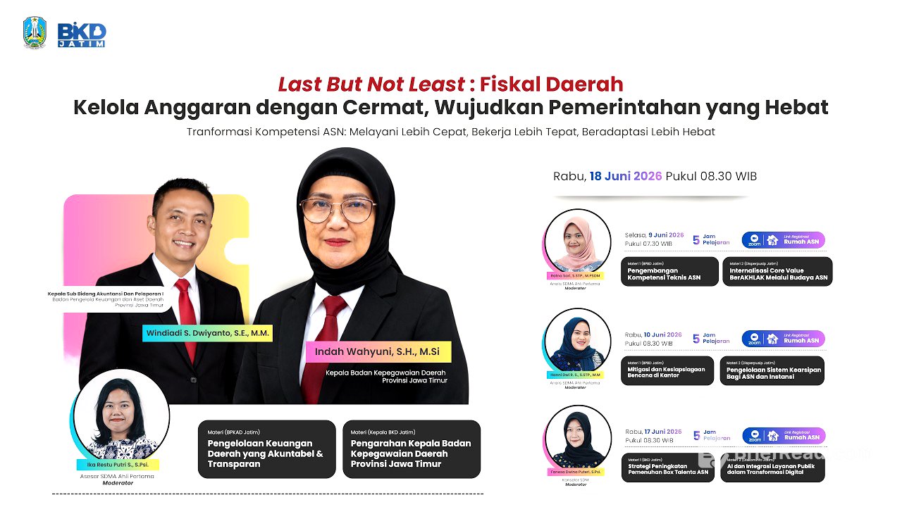 #4 Fiskal Pemprov Jatim: Kelola Anggaran dengan Cermat, Wujudkan Pemerintahan yang Hebat