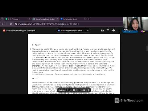 Live Class Literasi Bahasa Inggris Zypia (Kak Alifa)