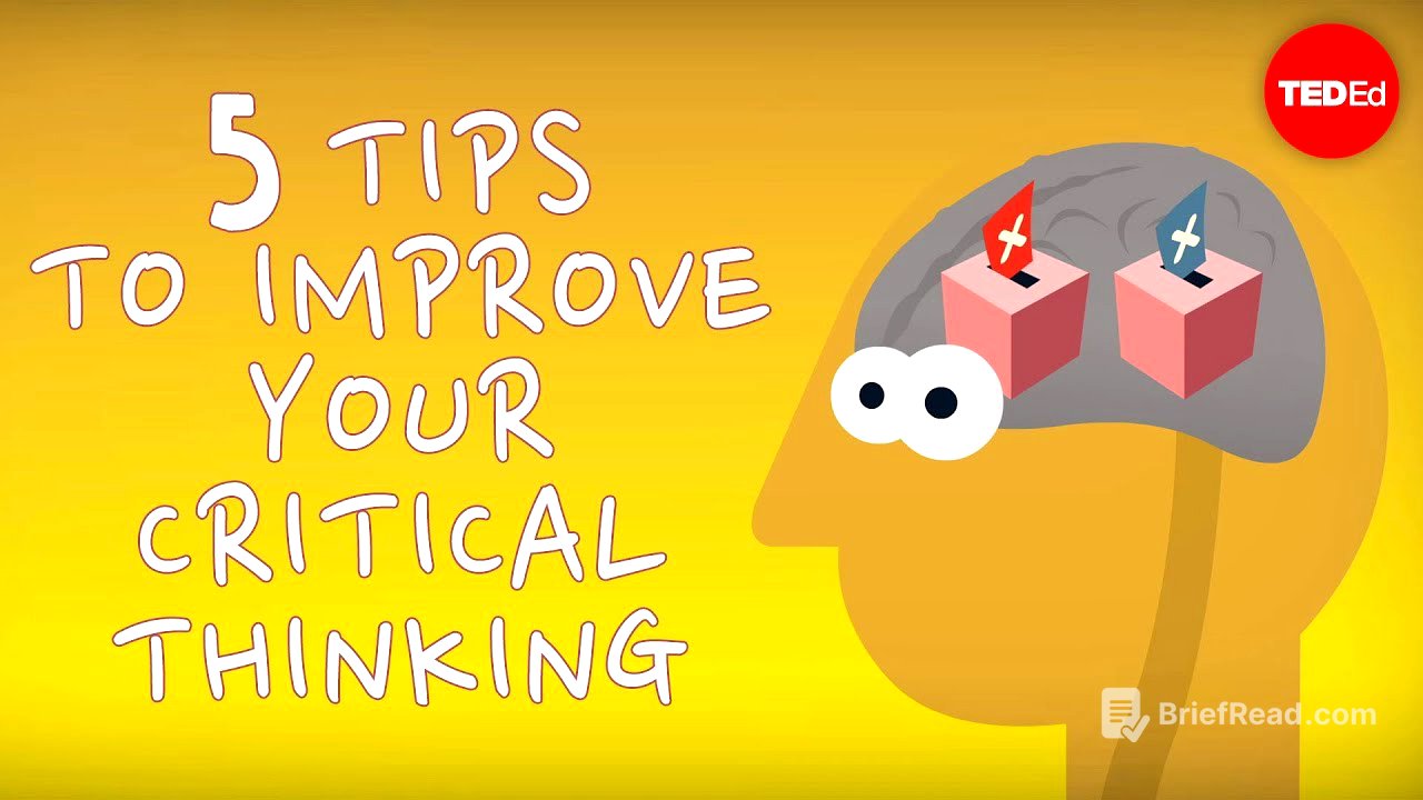5 tips to improve your critical thinking - Samantha Agoos