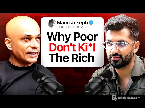 Manu Joseph on Why The Poor Don’t K*ll The Rich | Dostcast