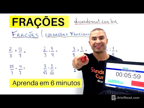 OPERAÇÕES FRACIONÁRIAS | FRAÇÕES | RÁPIDO e FÁCIL