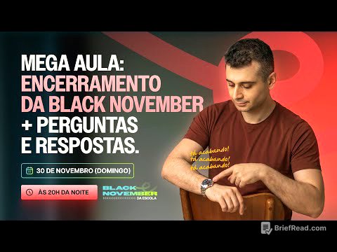 Mega aula: Encerramento da Black November + Perguntas e Respostas. | 30.11 às 20h.