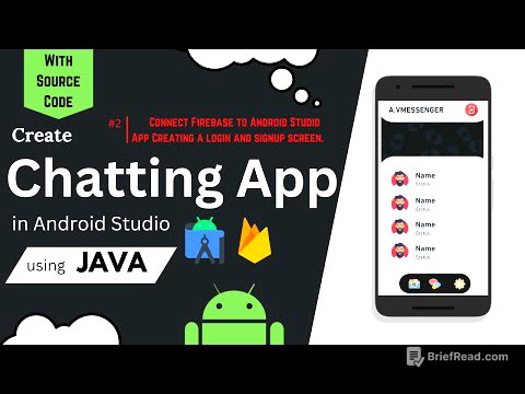 Chat Application | Connect Firebase to Android Studio App | Creating a login and signup screen.