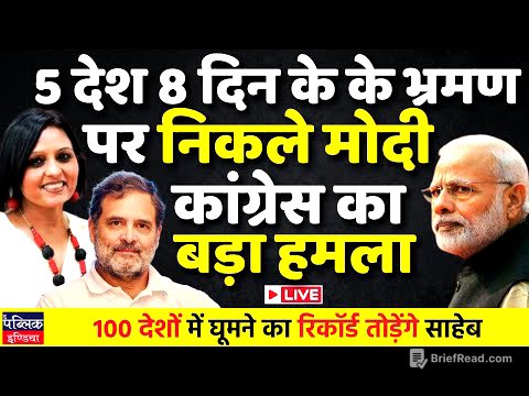 Modi to break the record of touring 100 nations | LIVE