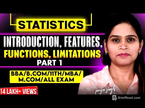 Statistics Introduction | Meaning | Function | Limitation | Business Statistics | BBA | B.Com | MBA