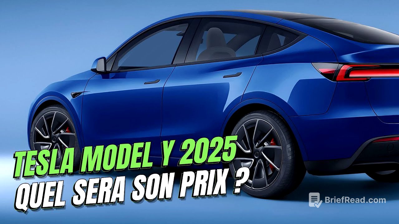 PRIX de la TESLA MODEL Y 2025 JUNIPER : mon estimation !