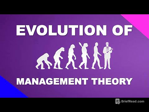 Evolution of Management Theory | Lecture Series #15 | Industrial Organization and Management 🏭👷🏼‍