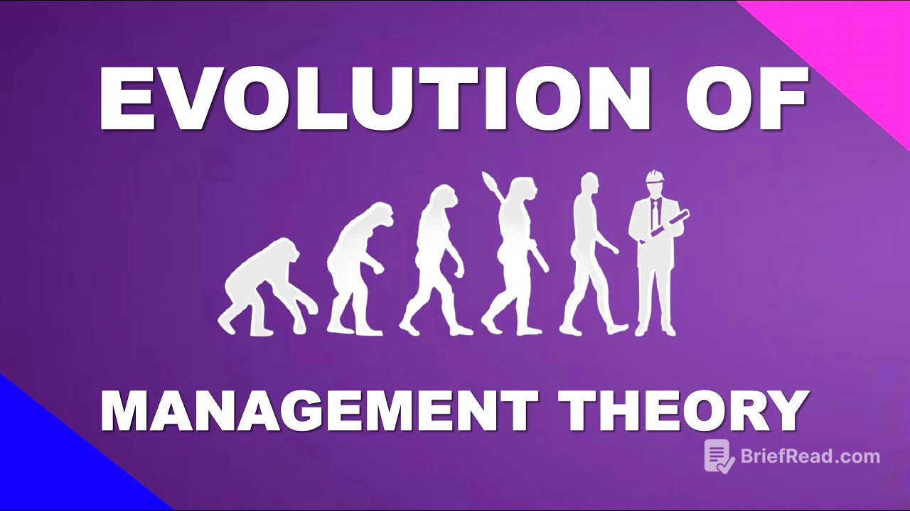 Evolution of Management Theory | Lecture Series #15 | Industrial Organization and Management 🏭👷🏼‍
