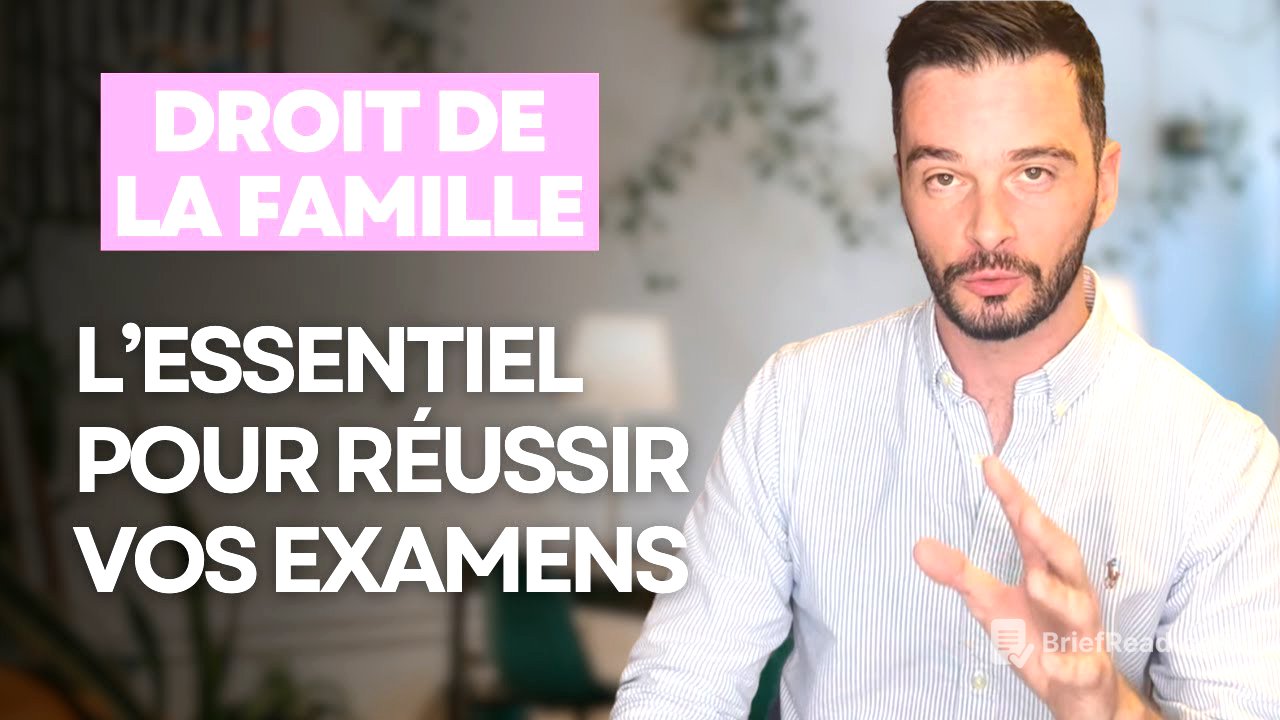 Cours de droit de la famille : l'essentiel de la matière