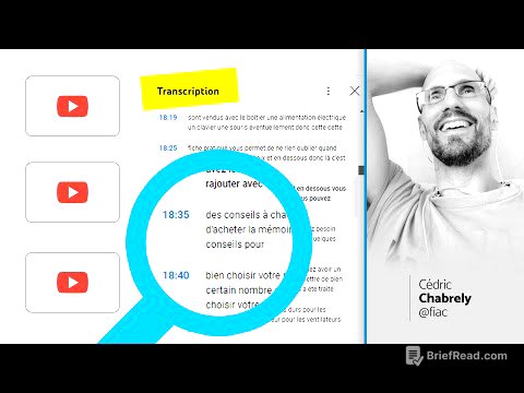 Afficher la transcription d'une vidéo YouTube [ pratique pour rechercher ]