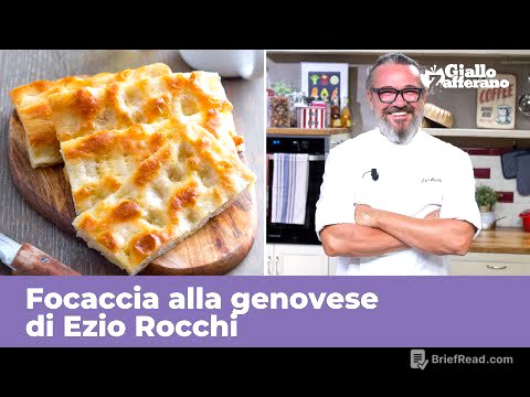 FOCACCIA GENOVESE di Ezio Rocchi - RICETTA ORIGINALE PERFETTA