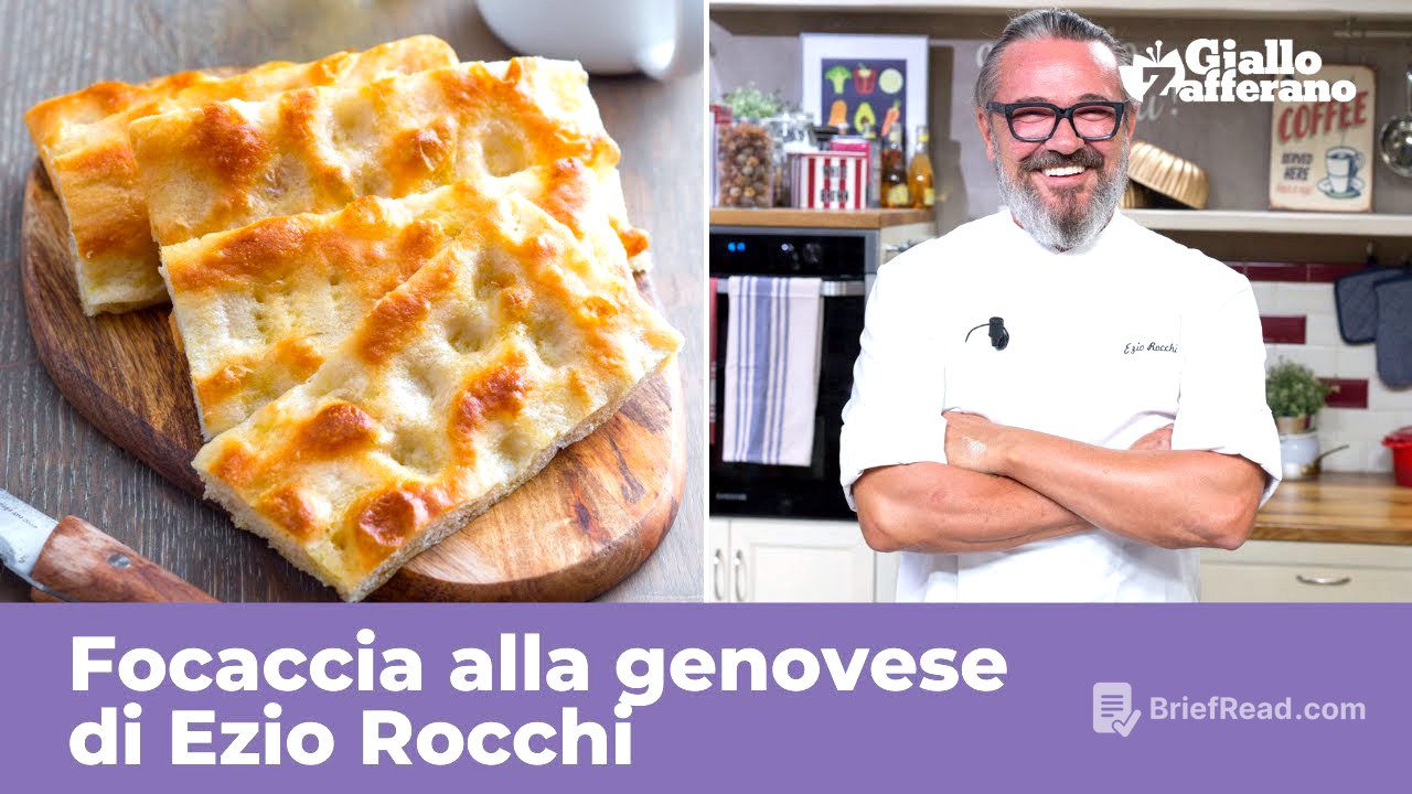 FOCACCIA GENOVESE di Ezio Rocchi - RICETTA ORIGINALE PERFETTA