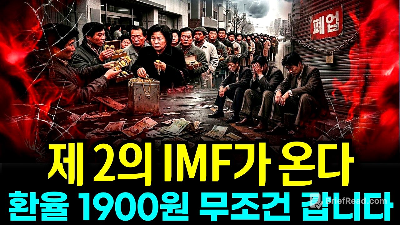 제2의 IMF 한국 코앞까지 왔다! 환율 무조건 1900원 갑니다. 가진 현금 전부 이렇게 하세요!
