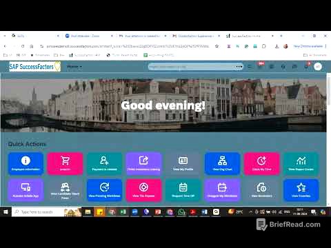 SAP SuccessFactors Employee Central Day 8 | Corporate Data Model - XML