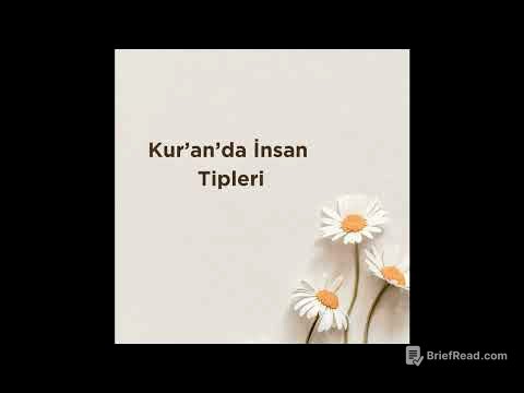 Kur'an'da İnsan Tipleri 1. Bölüm