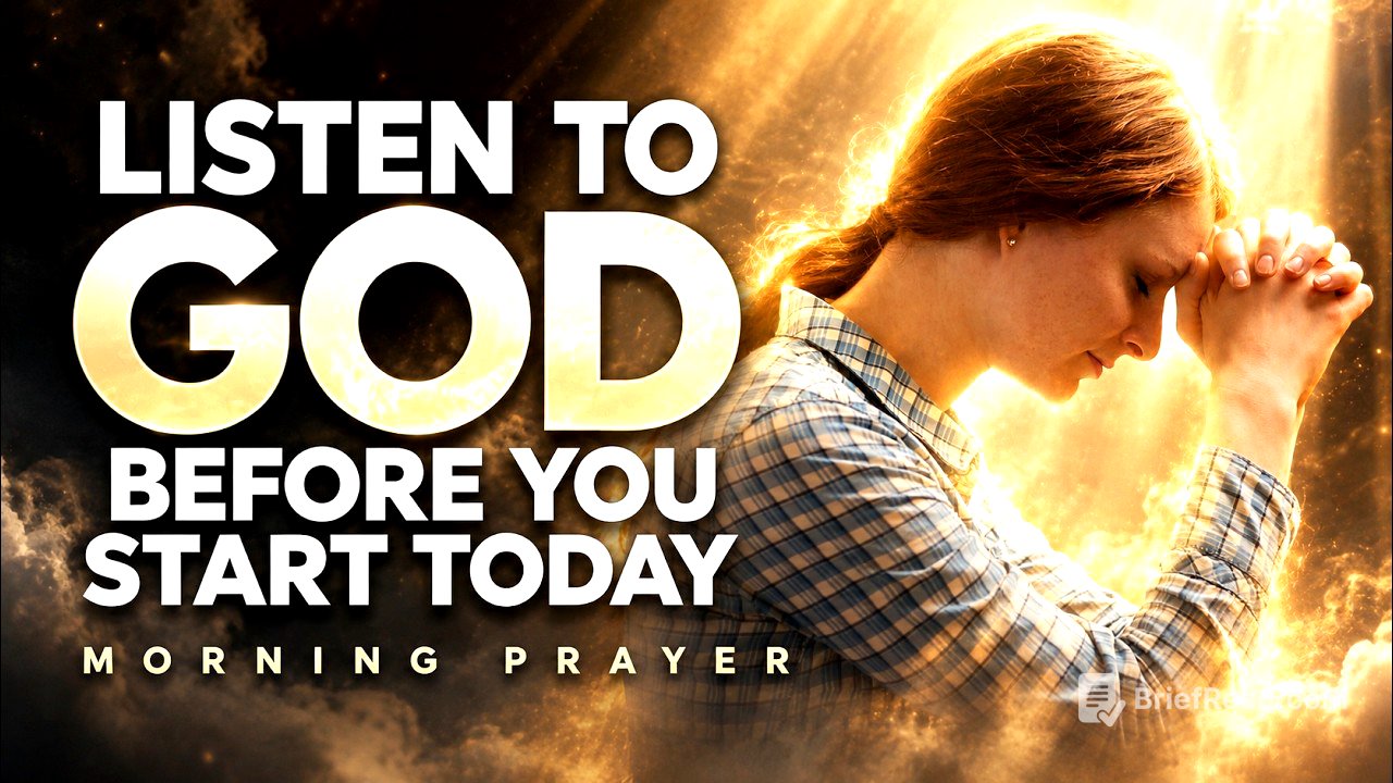 Be Still and Listen to God (He Will Lead You) | A Blessed Morning Prayer