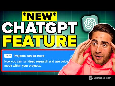 ChatGPT Launched NEW Features That Are INSANE! 🤯 (New Projects Tool)
