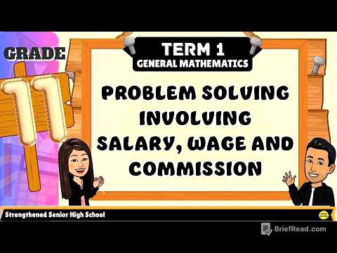 PROBLEM SOLVING INVOLVING SALARY, WAGE AND COMMISSION