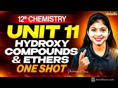 12th Chemistry | Unit 11 Hydroxy Compounds and Ethers | ONE SHOT | TN State Board | Shravanee Ma'am