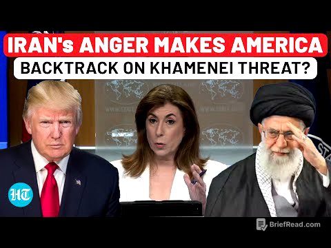 Iran's Angry Warning Makes USA Backtrack After Threat To Khamenei? Trump Aide On Regime…| Israel