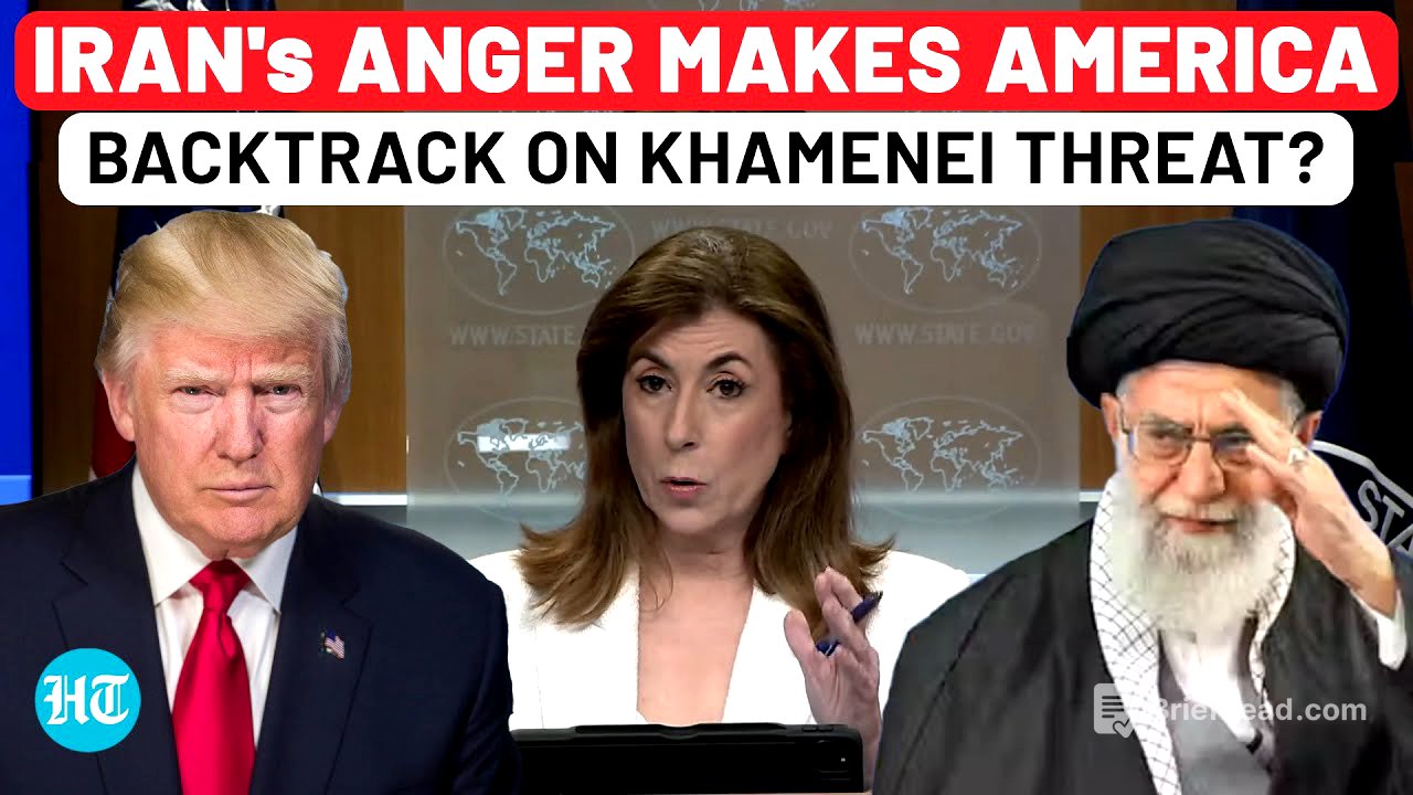 Iran's Angry Warning Makes USA Backtrack After Threat To Khamenei? Trump Aide On Regime…| Israel