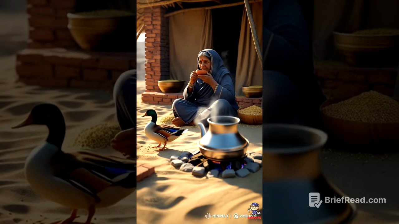 Their Dream House Washed Away 😭 | Duck and Grandma’s Story | Urdu Animated Short ai video