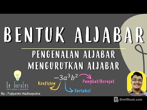 Bentuk Aljabar (1) - Pengenalan Aljabar, Bentuk Aljabar, Mengurutkan Aljabar - #matematikasmp