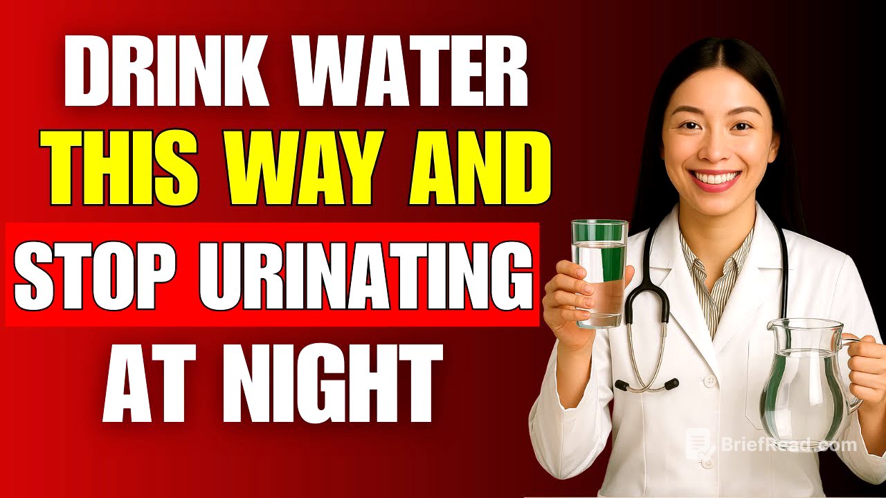 UROLOGIST REVEALS: How to drink water to avoid getting up at night