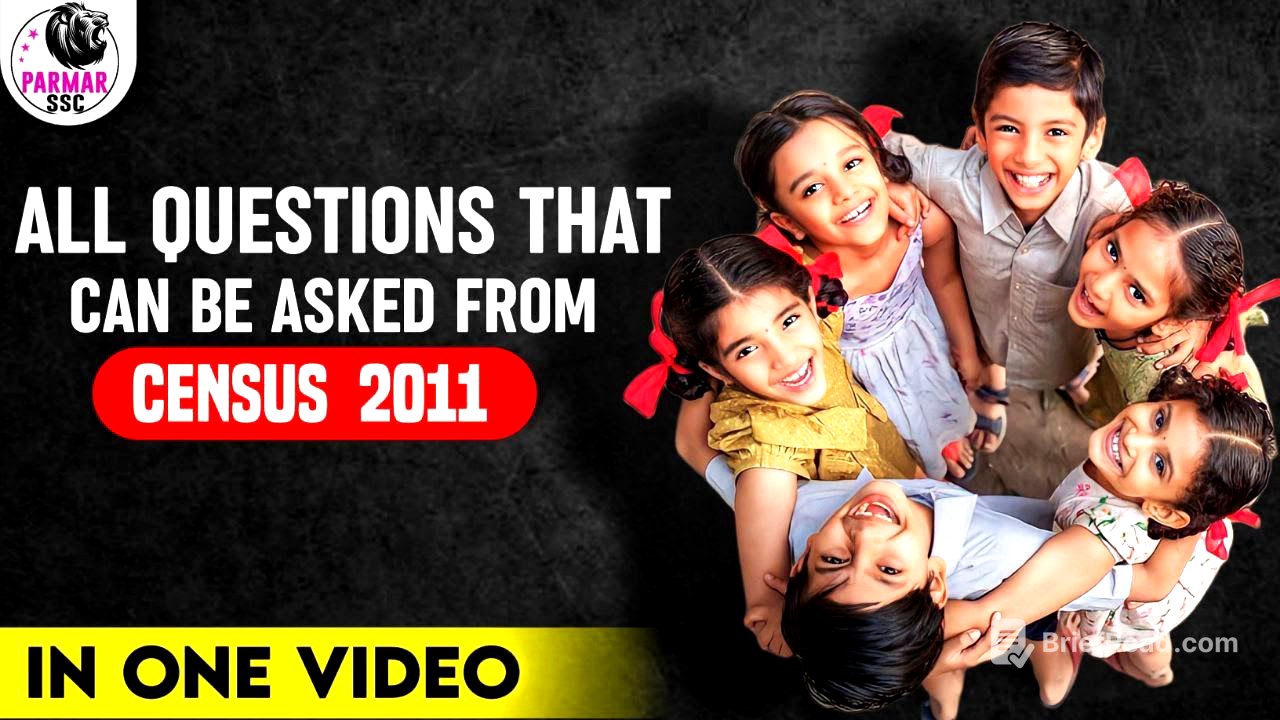 COMPLETE CENSUS 2011 FOR GOVERNMENT EXAMS IN ONE VIDEO