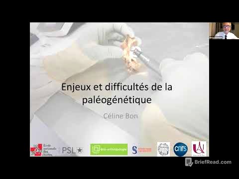 Les mercredis du Comité - "Enjeux et difficultés de la paléogénétique" - Céline BON