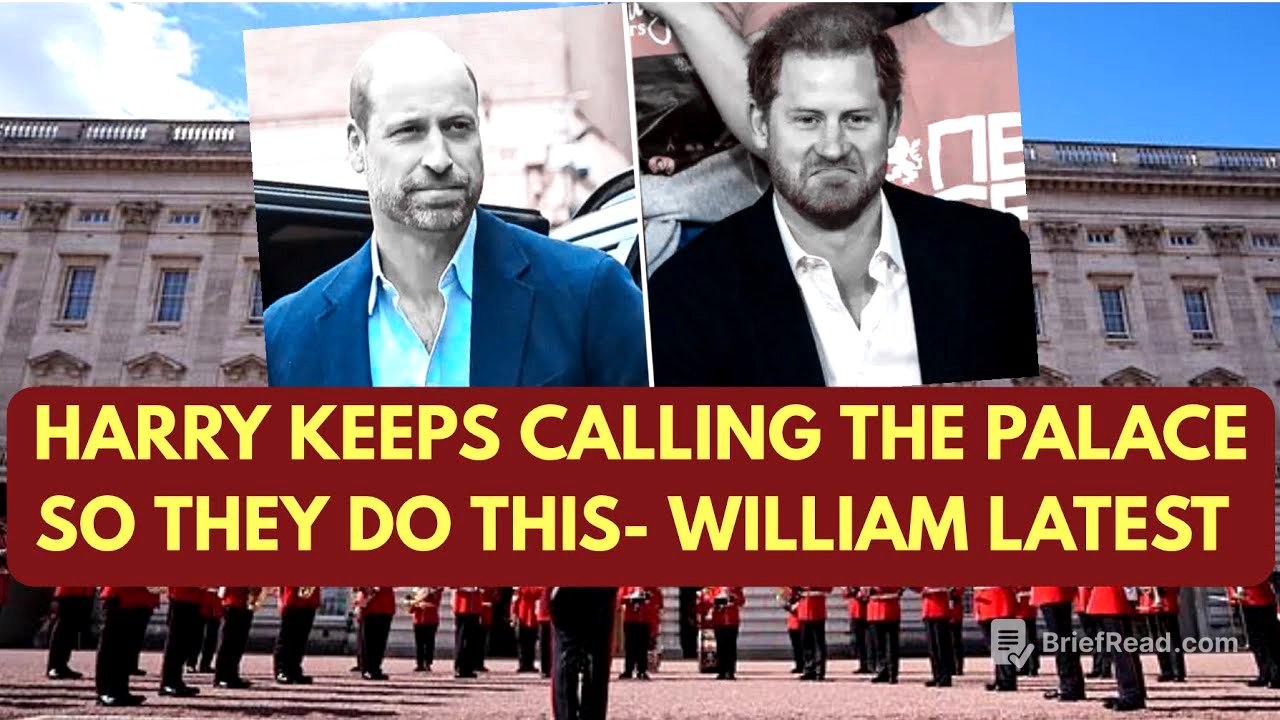 HARRY CALLS THE PALACE BUT THEY DO THIS - WILLIAM & HARRY HE WON’T STOP .. #princeharryandmeghan